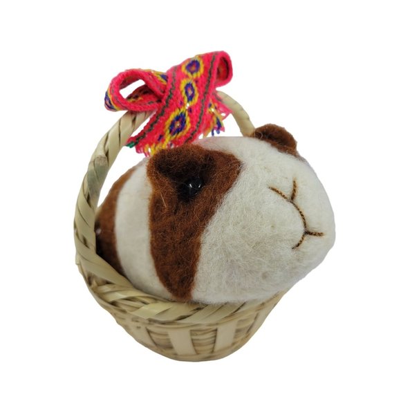 Guinea pig /Needle felted Guinea pig/ Soft Stuffed Cute / Peruvian Stuffed Guine - Picture 1 of 10
